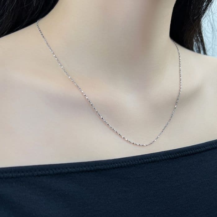 ネックレスチェーン 軽やかな煌めきチタンチェーン
