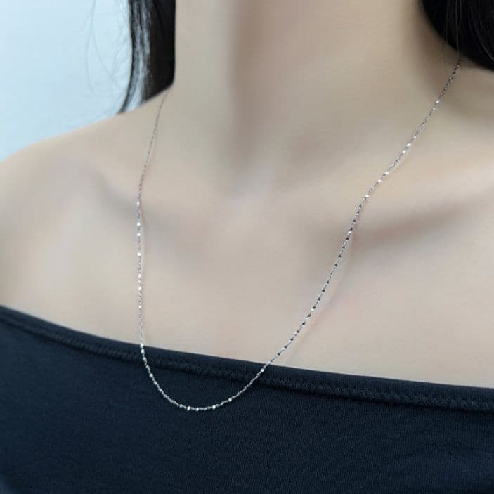 ネックレスチェーン 軽やかな煌めきチタンチェーン
