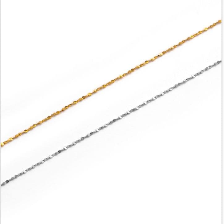 ネックレスチェーン 軽やかな煌めきチタンチェーン