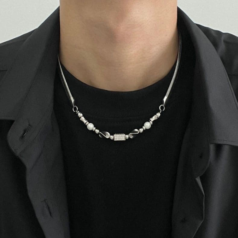 ネックレスチェーン 匠技 チタン編み込みネックレス