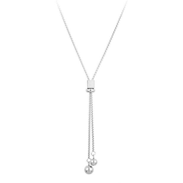 ネックレスチェーン 方形スライド式チタンネックレス