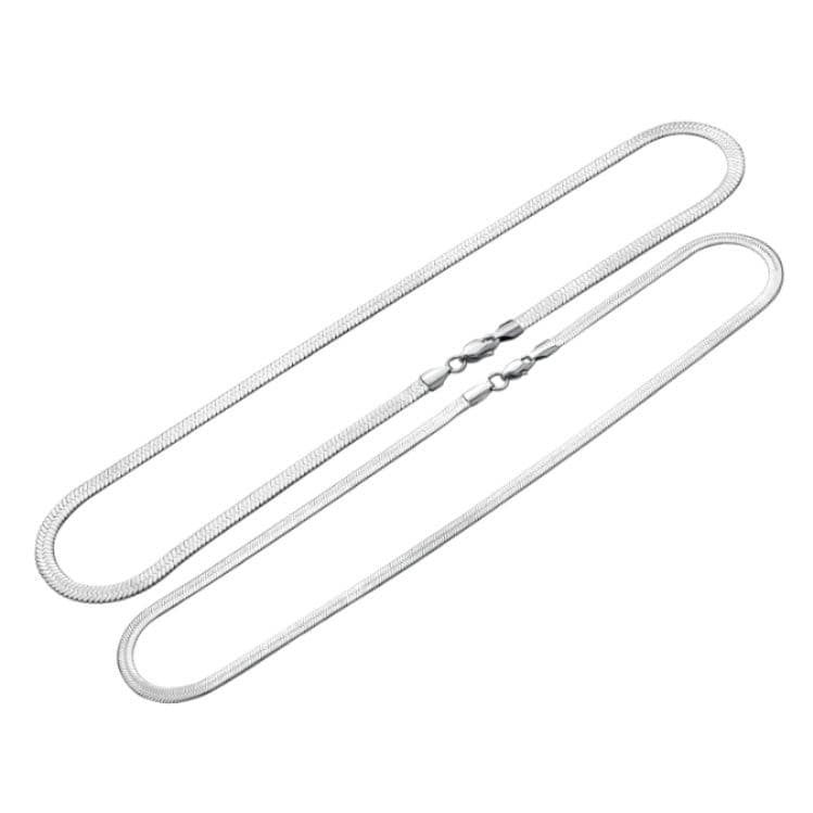 ネックレスチェーン 極細蛇行チタンネックレス