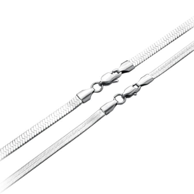 ネックレスチェーン 極細蛇行チタンネックレス