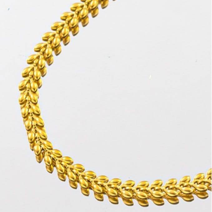 ネックレスチェーン 麦の穂デザイン ステンレスチェーン