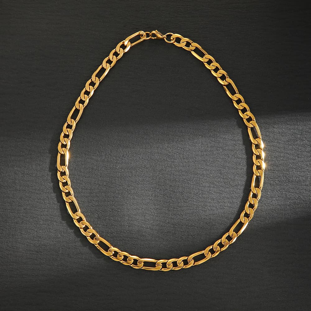 ネックレスチェーン 洗練フィガロチェーン