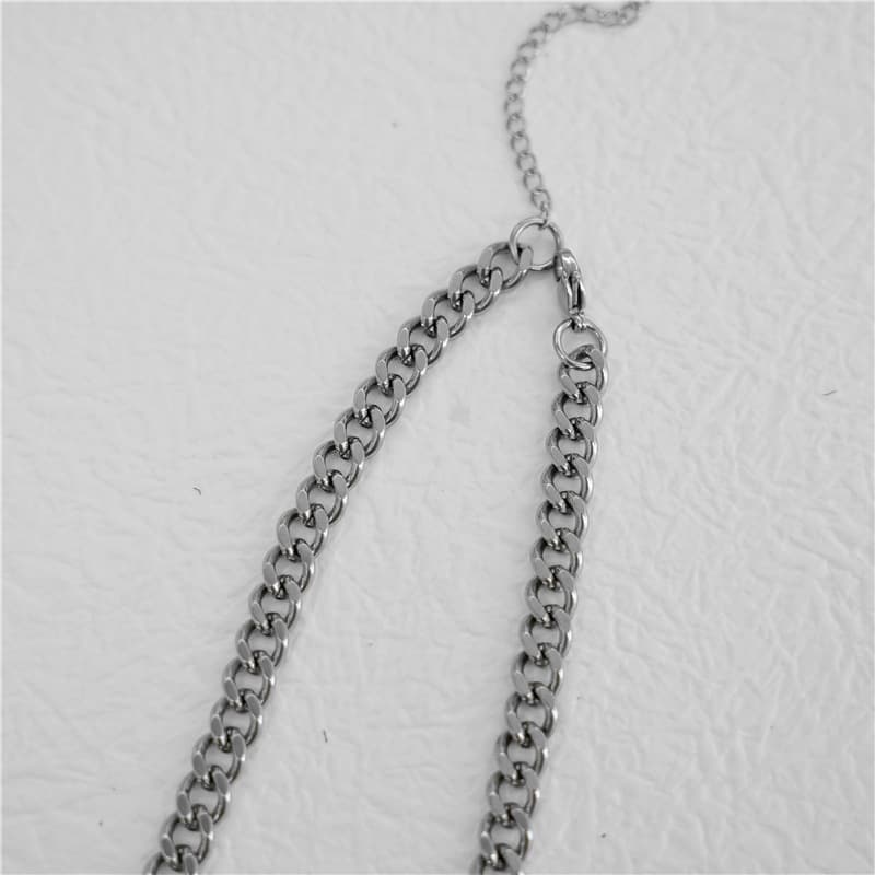 ネックレスチェーン 二連重ねステンレスチェーン