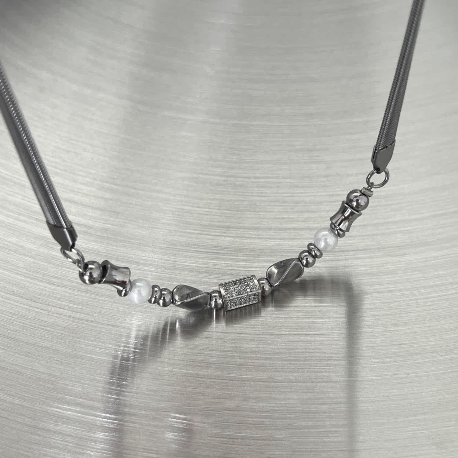 ネックレスチェーン 匠技 チタン編み込みネックレス