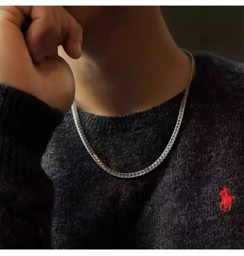 ネックレスチェーン 喜平風チタンチェーン