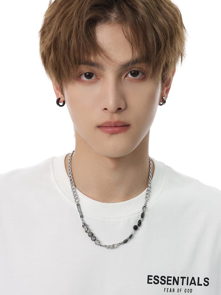 ネックレスチェーン 旅路の結晶 チタンミックスチェーン