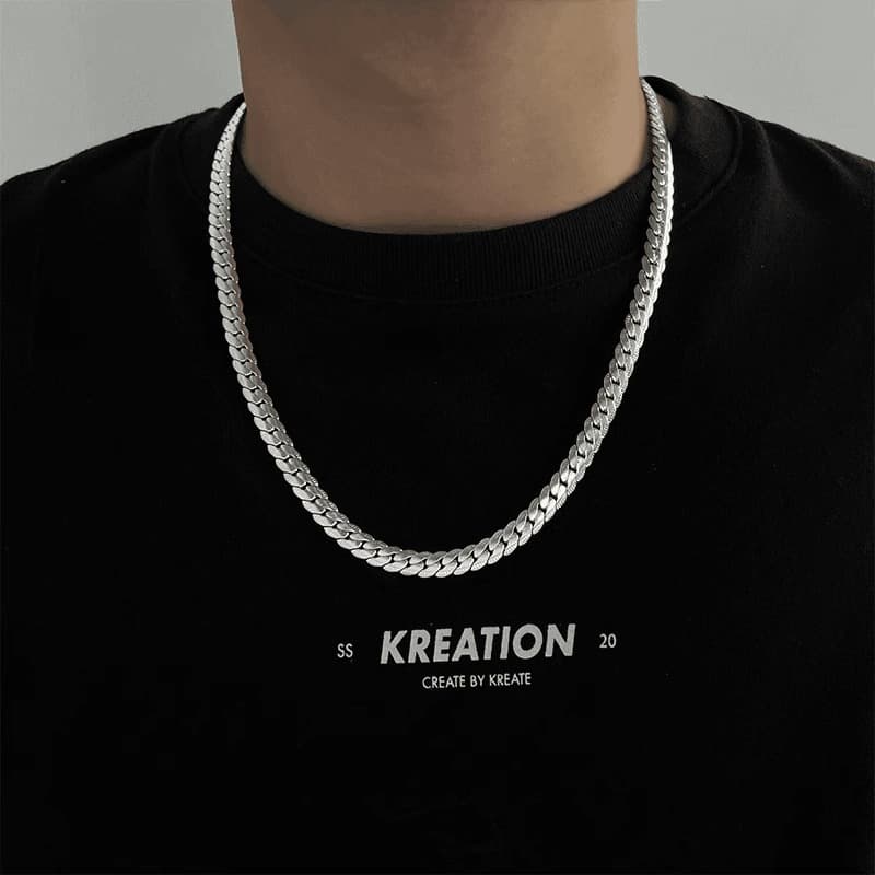 ネックレスチェーン 喜平風チタンチェーン