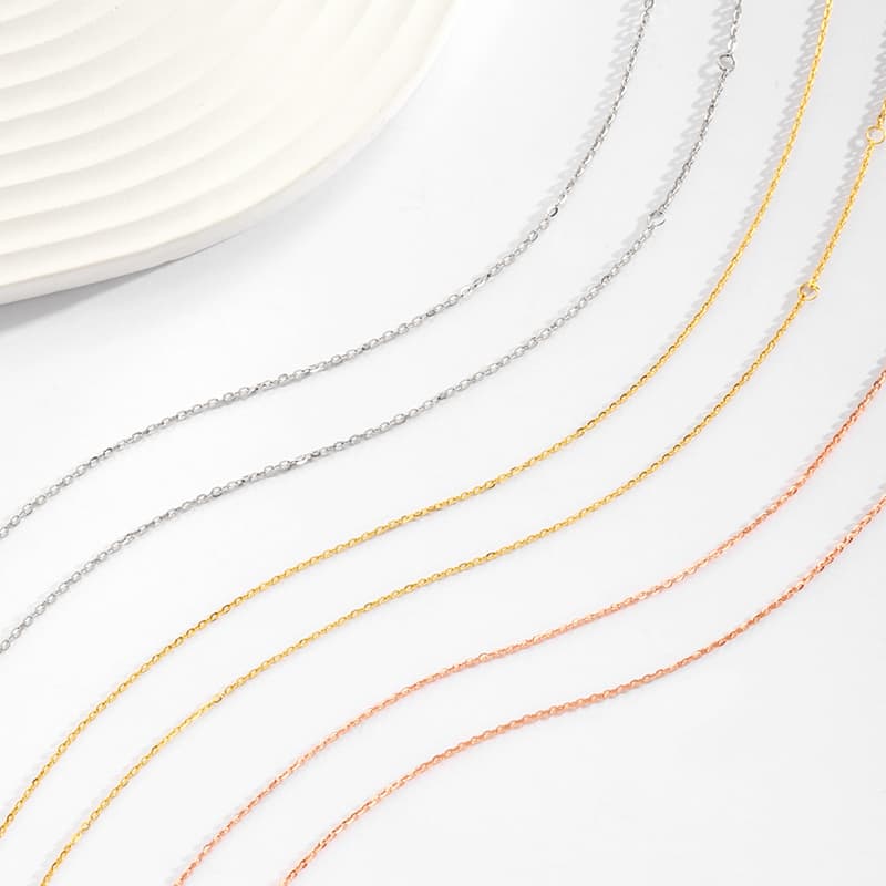 ネックレスチェーン 極細華奏リンクチェーン