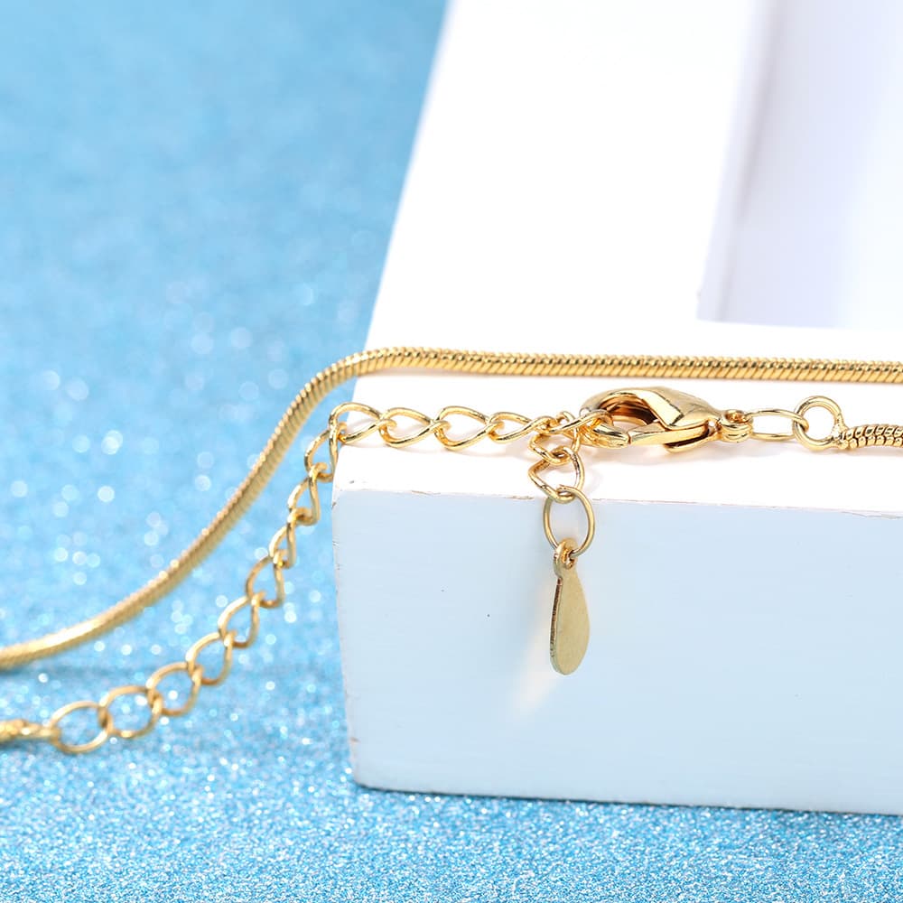 ネックレスチェーン 極細蛇行スネークチェーン