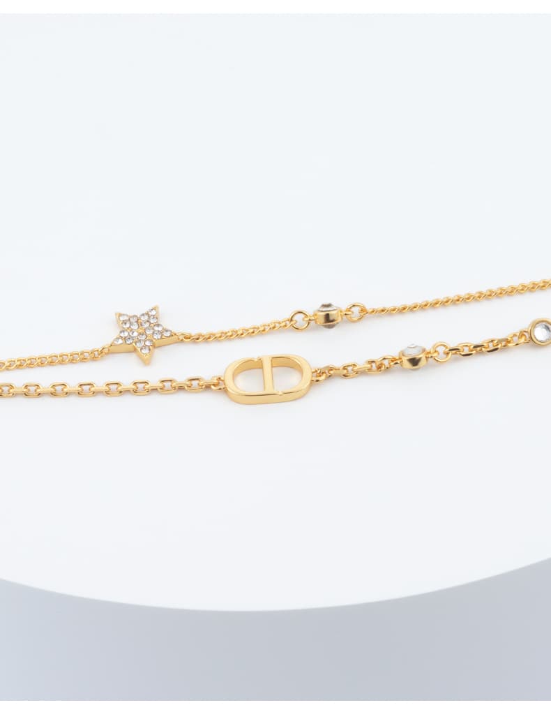 ネックレスチェーン 二連星空輝き レイヤードチェーン