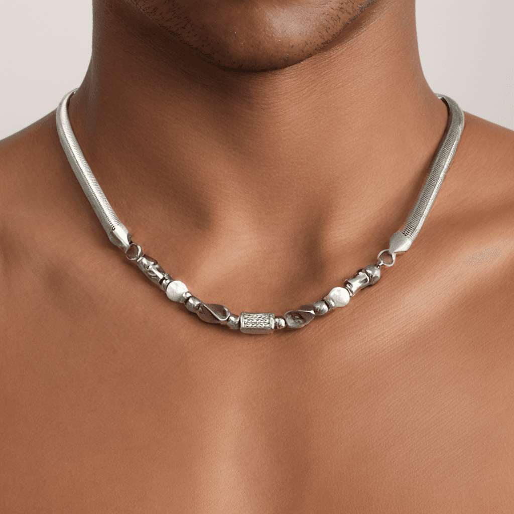 ネックレスチェーン 匠技 チタン編み込みネックレス