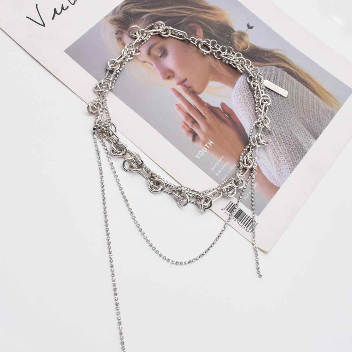 ネックレスチェーン 多層チェーン装飾ネックレス