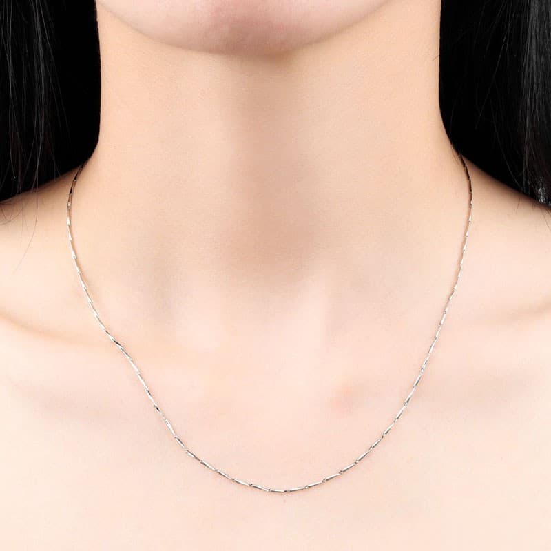 ネックレスチェーン 繊細なツイストカットチェーン