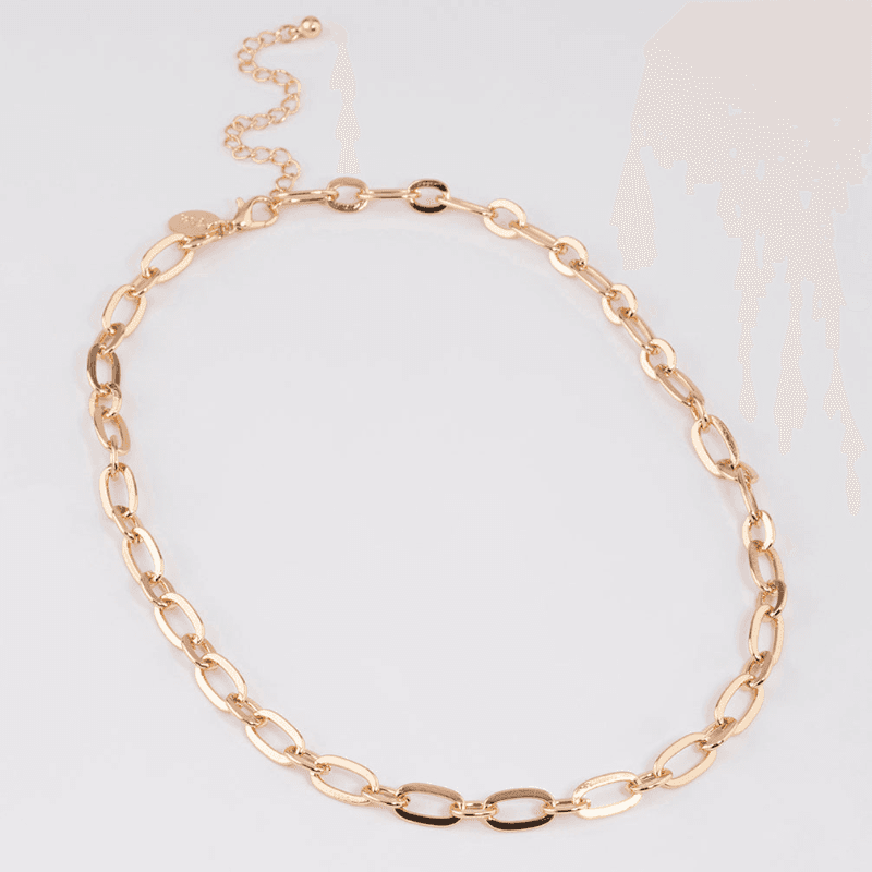 ネックレスチェーン 上品な楕円チェーン