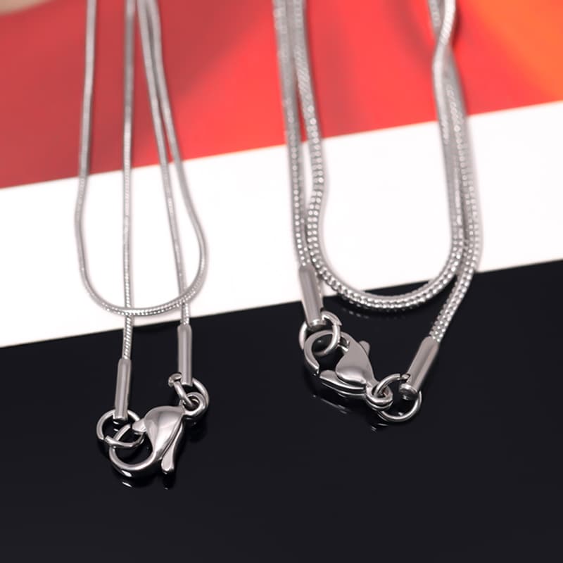 ネックレスチェーン 多重蛇行スネークチェーン