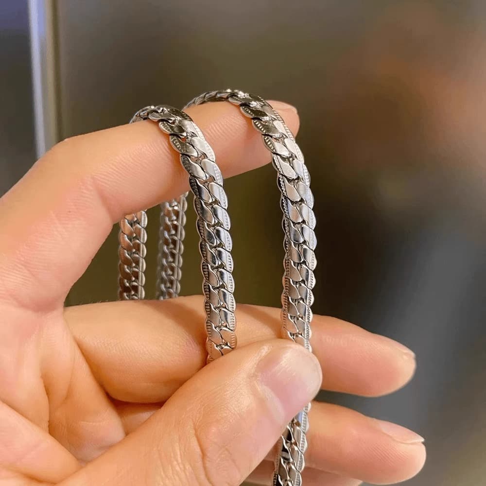 ネックレスチェーン 喜平風チタンチェーン