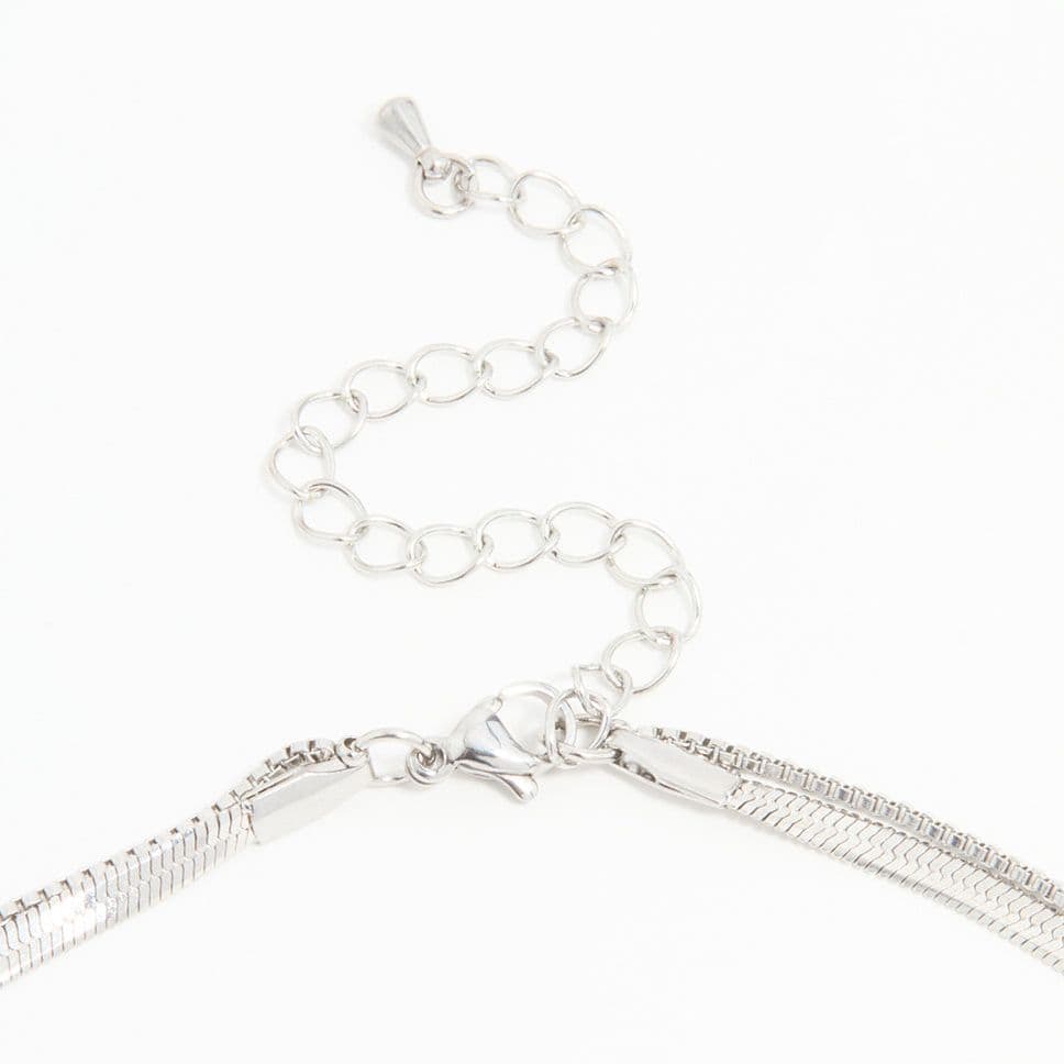 ネックレスチェーン 二連スネークチェーン