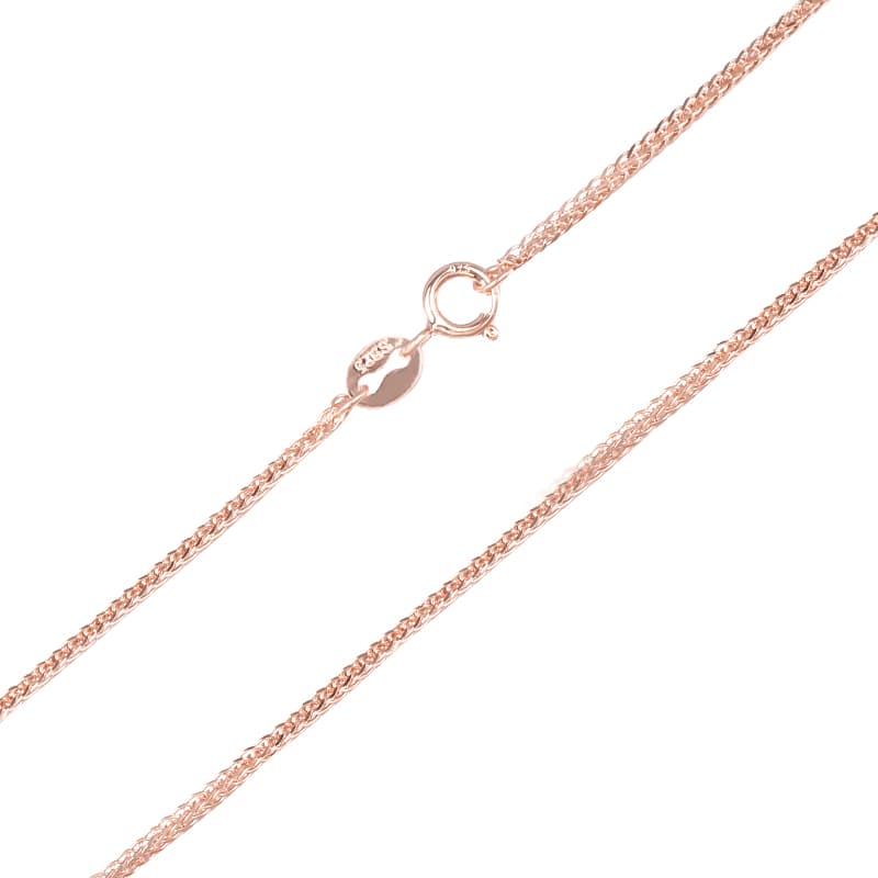 ネックレスチェーン 繊細な編み込み麦の穂チェーン