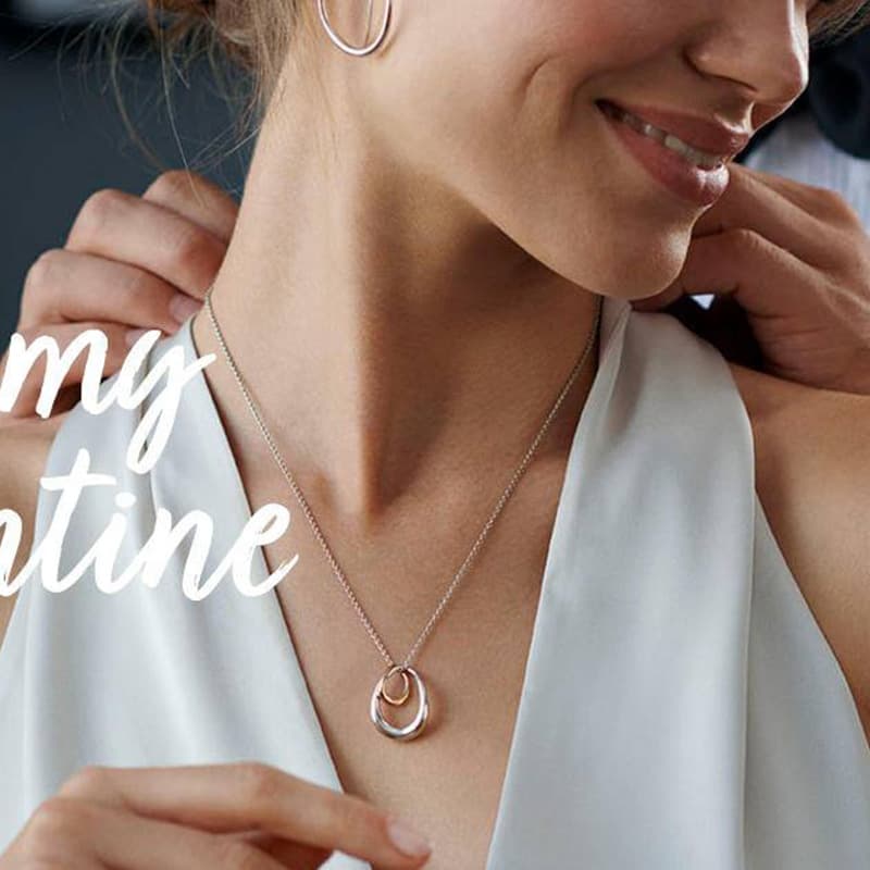 ネックレスチェーンゴールド二重リング真鍮ネックレス錆びにくい首飾り