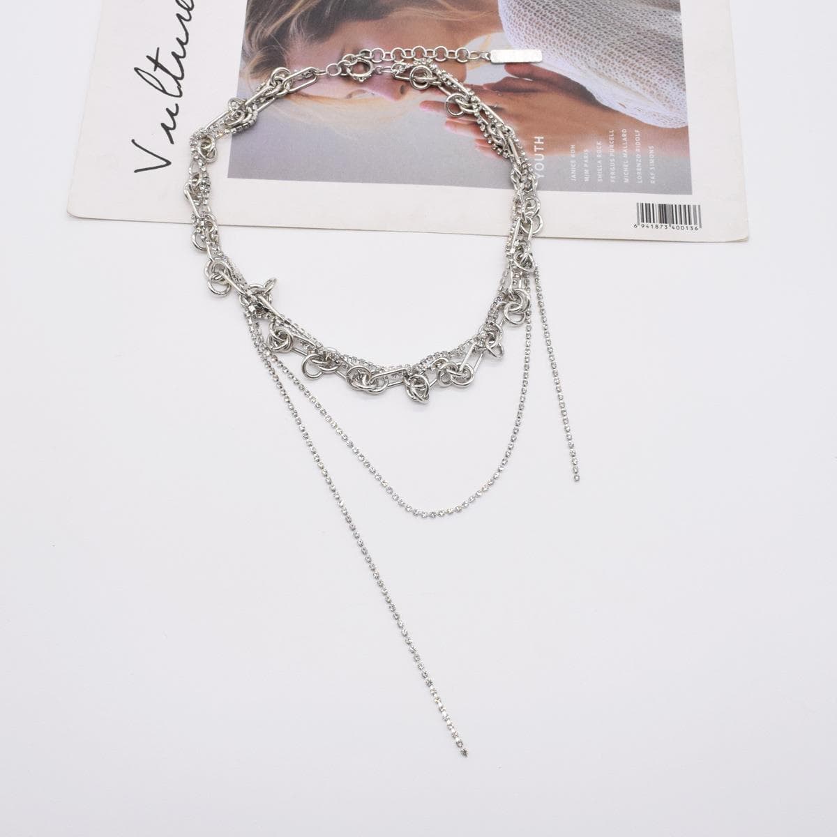 ネックレスチェーン 多層チェーン装飾ネックレス