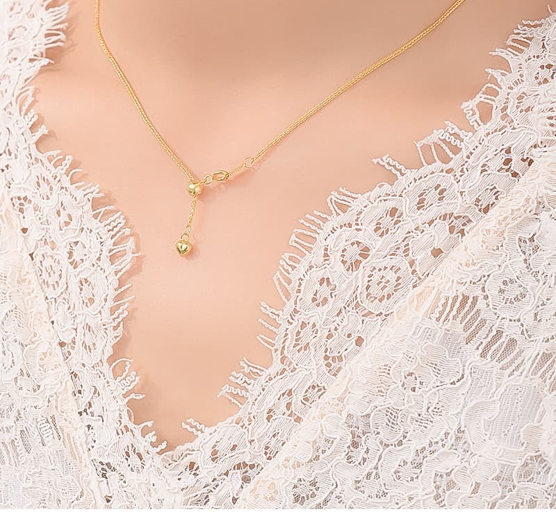 ネックレスチェーン 自由調節可能な蛇行デザインチェーン