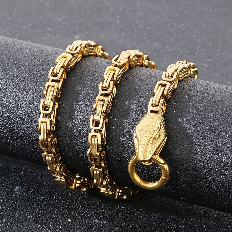 ネックレスチェーン 幾何学模様の王道ビザンチン