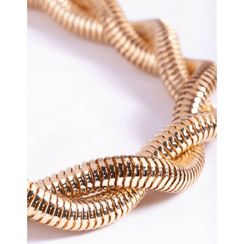 ネックレスチェーン 捻れ編み込み麗しのチェーン