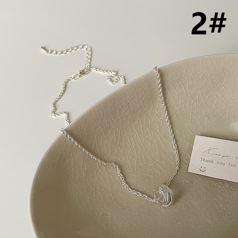 ネックレスチェーン 錆びにくい金色ツイストチェーンネックレス レディース首飾り　ゴールド