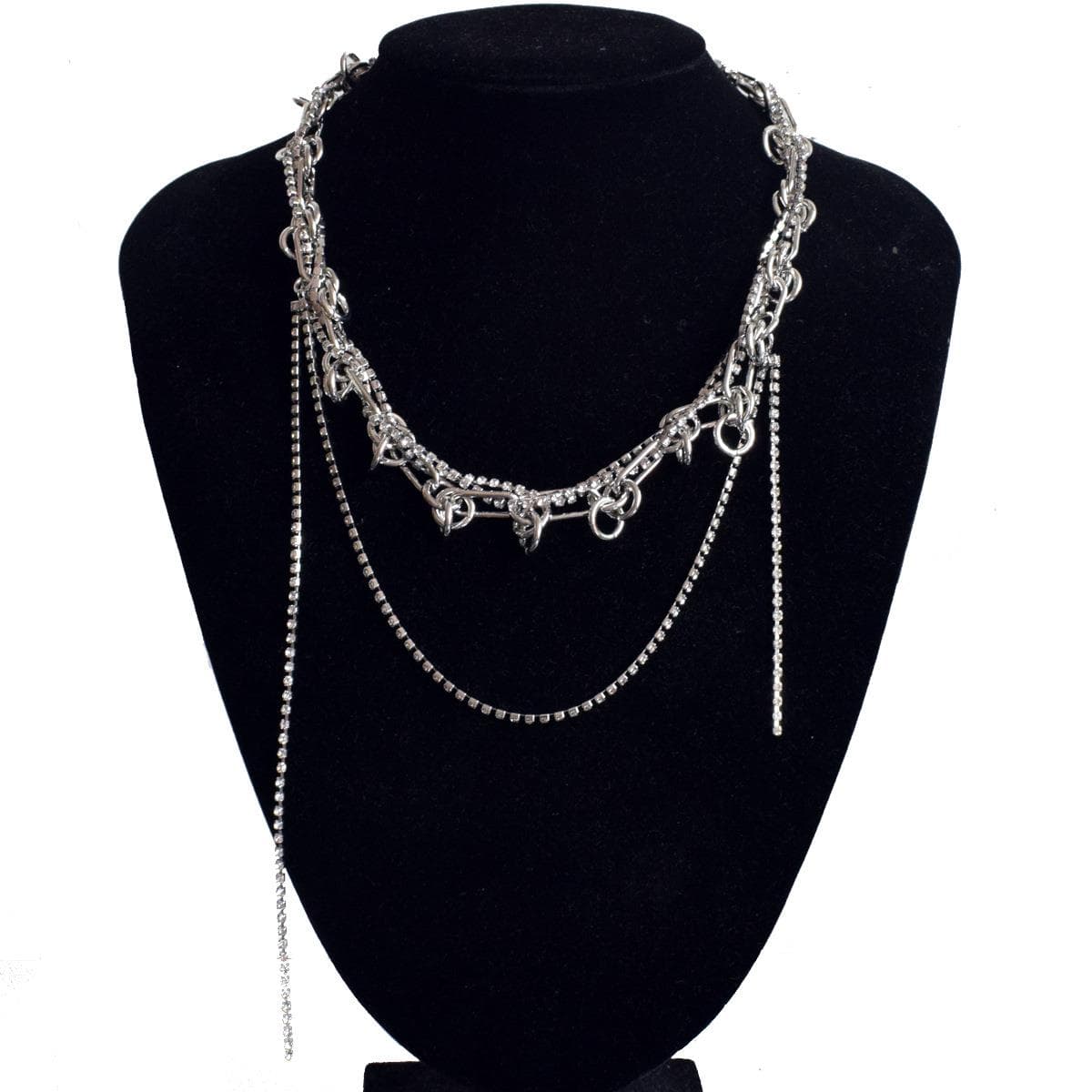 ネックレスチェーン 多層チェーン装飾ネックレス