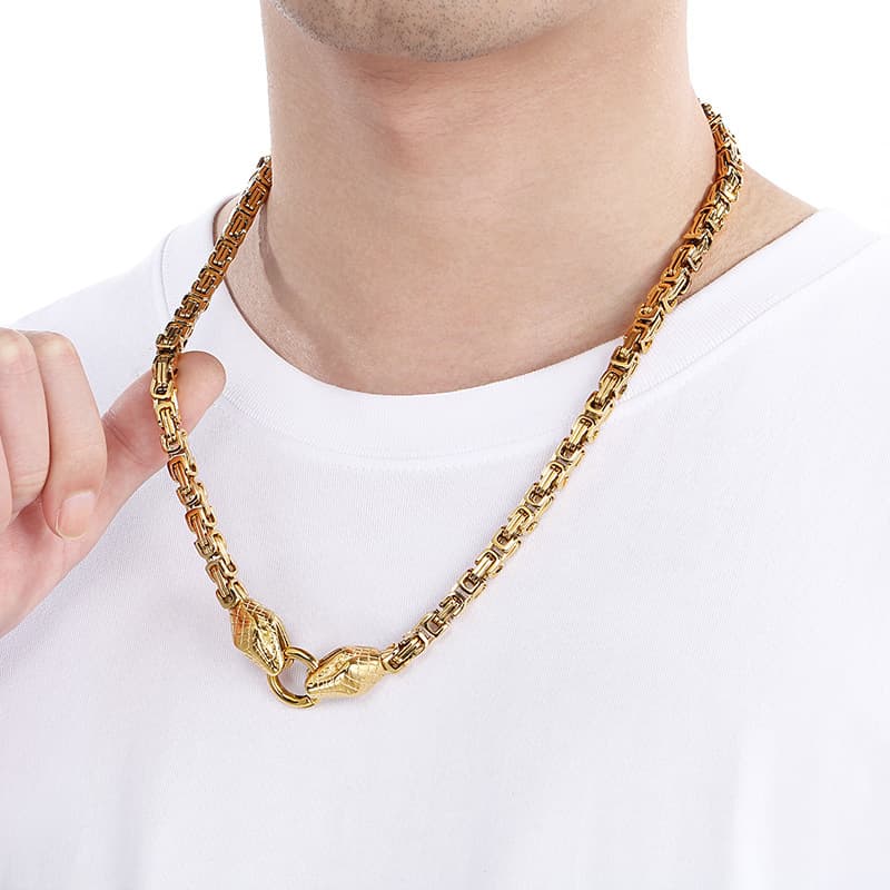 ネックレスチェーン 幾何学模様の王道ビザンチン