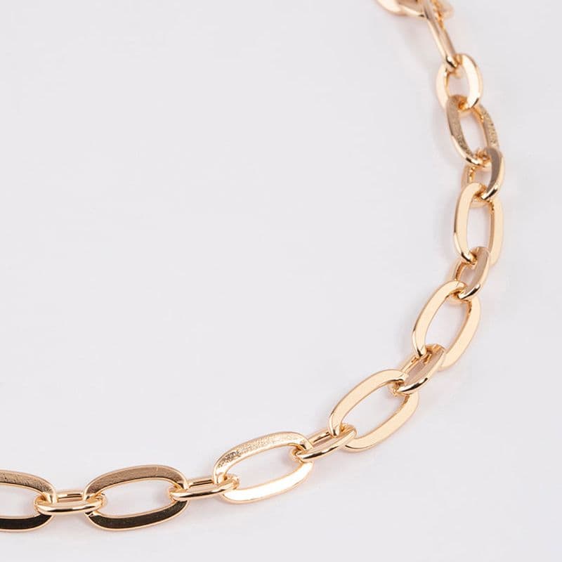 ネックレスチェーン 上品な楕円チェーン